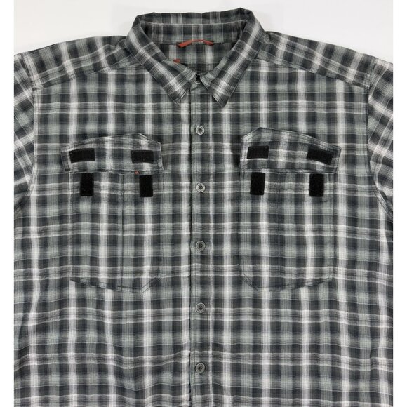 Simms Mens Shirt Fishing Guide Thermal Waffle Fleece Lined Shacket Sz XL Black - Picture 3 of 13